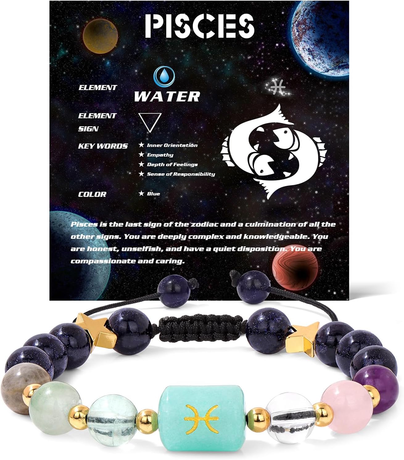 Manufacturer  GolbalJew Zodiac Bracelets for Women 12 Constellations Healing Crystal Stone Beads Bracelet Birthday Zodiac Gifts Horoscope Spiritual Bracelet  bracelets