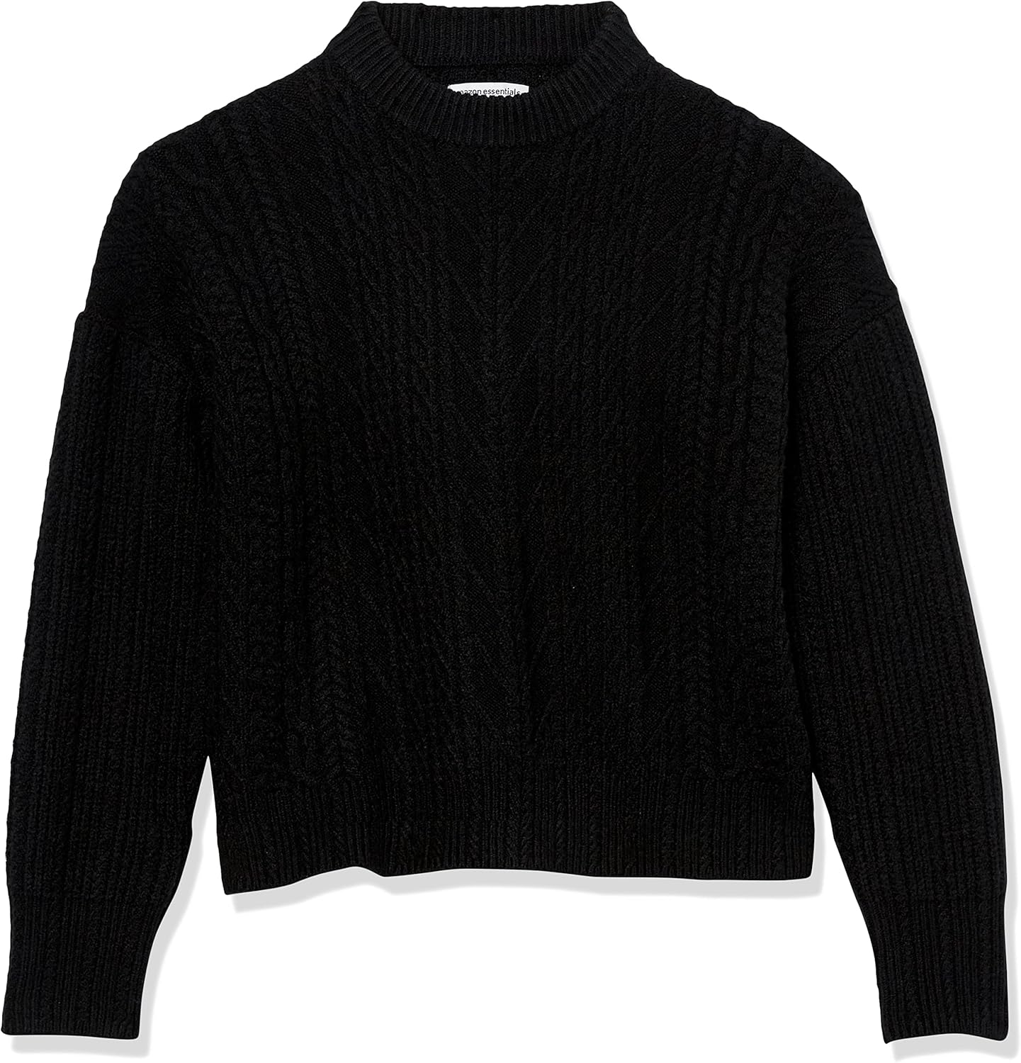 Manufacturer  Amazon Essentials Women's Soft-Touch Modern Cable Crewneck Sweater (Available in Plus Size)   sweaters