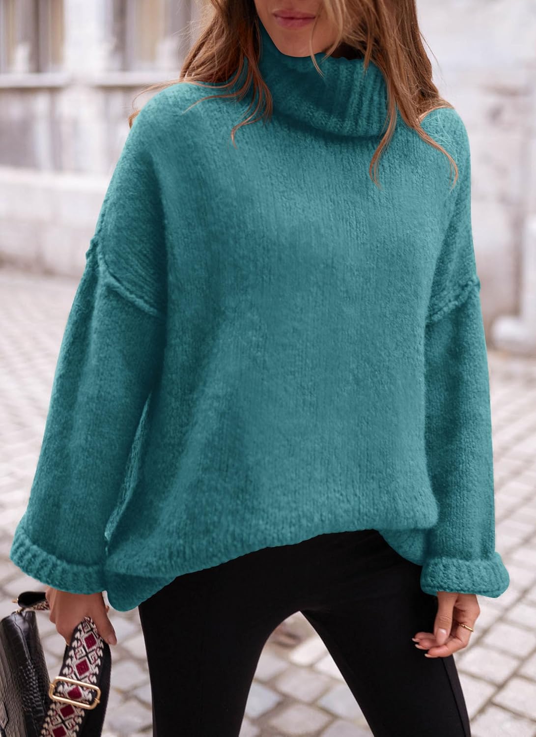 Manufacturer  PRETTYGARDEN Oversized Sweaters for Women  Chunky Turtleneck Sweater Fall Clothes Long Sleeve Tops Winter Clothing   sweaters