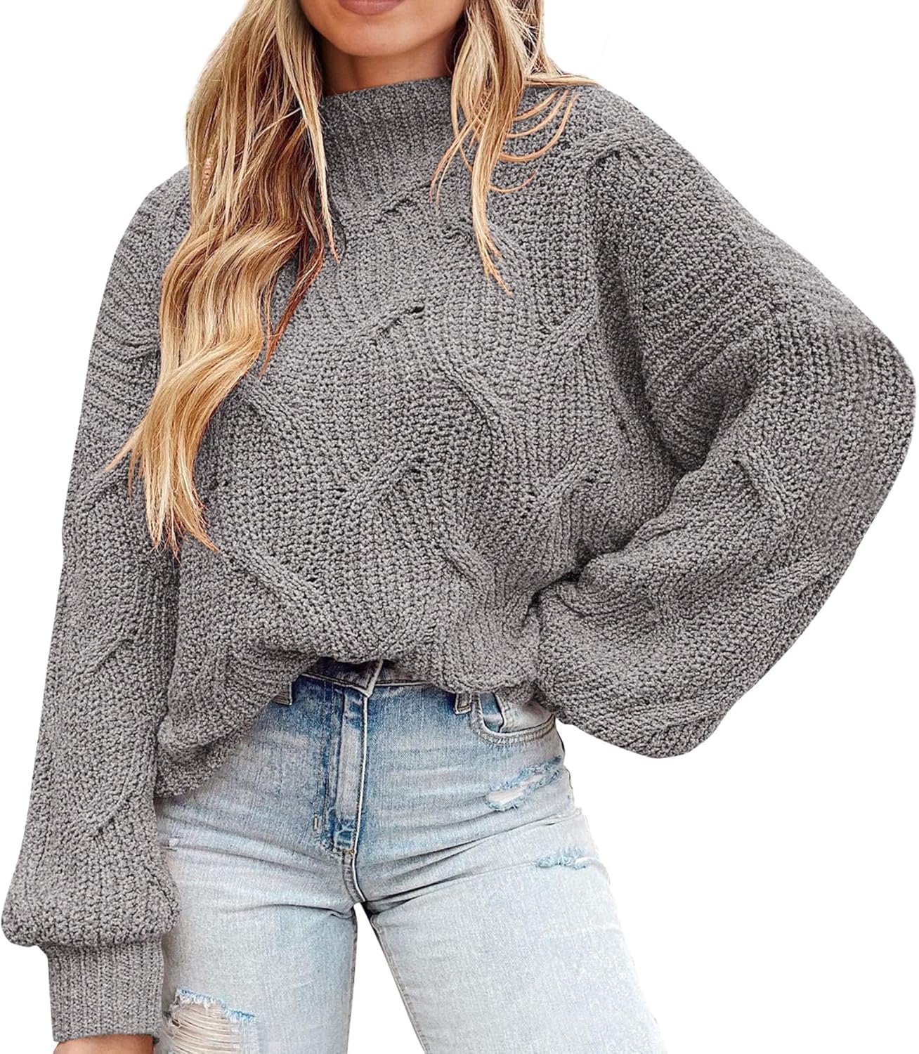 Manufacturer  PRETTYGARDEN Women's Fall Oversized Pullover Sweaters Casual Crewneck Long Sleeve Chunky Cable Knit Tops Winter Clothing   sweaters