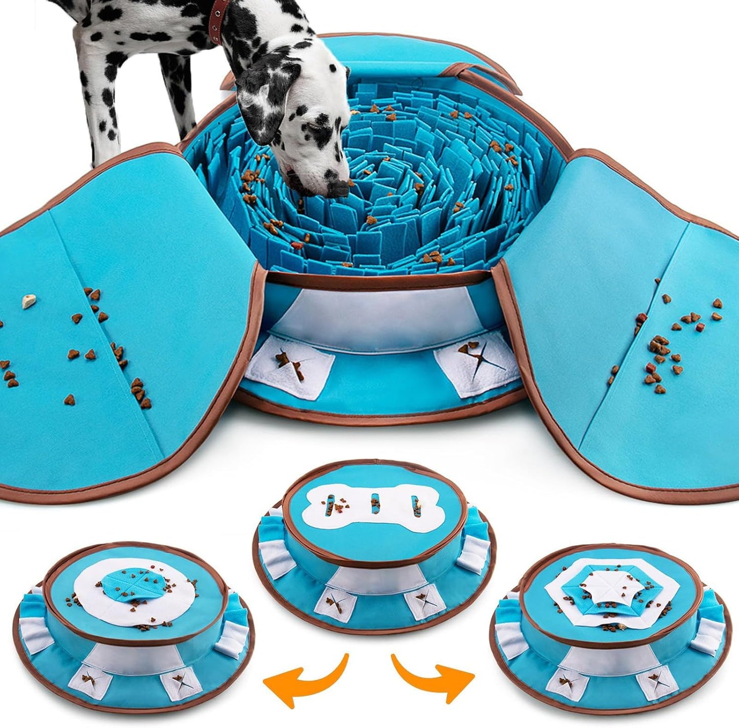 Manufacturer   AWOOF Pet Snuffle Mat for Dogs, Interactive Feed Game for Boredom, Encourages Natural Foraging Skills for Cats Dogs Bowl Travel Use, Dog Treat Dispenser Indoor Outdoor Stress Relief    Dog toy