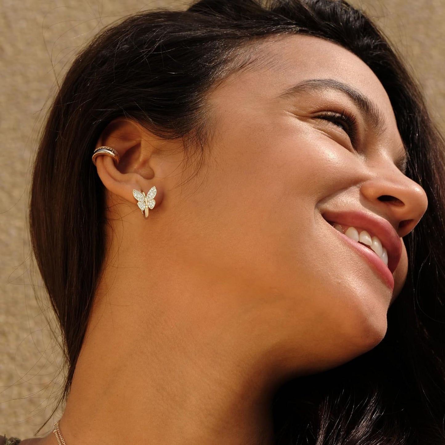 Manufacturer  VACRONA Cubic Zirconia Huggie Earrings 14k Gold Plated Tiny Earrings Small Huggie Hoop Earrings Simple Lightweight Hoops Gift for Women  earring