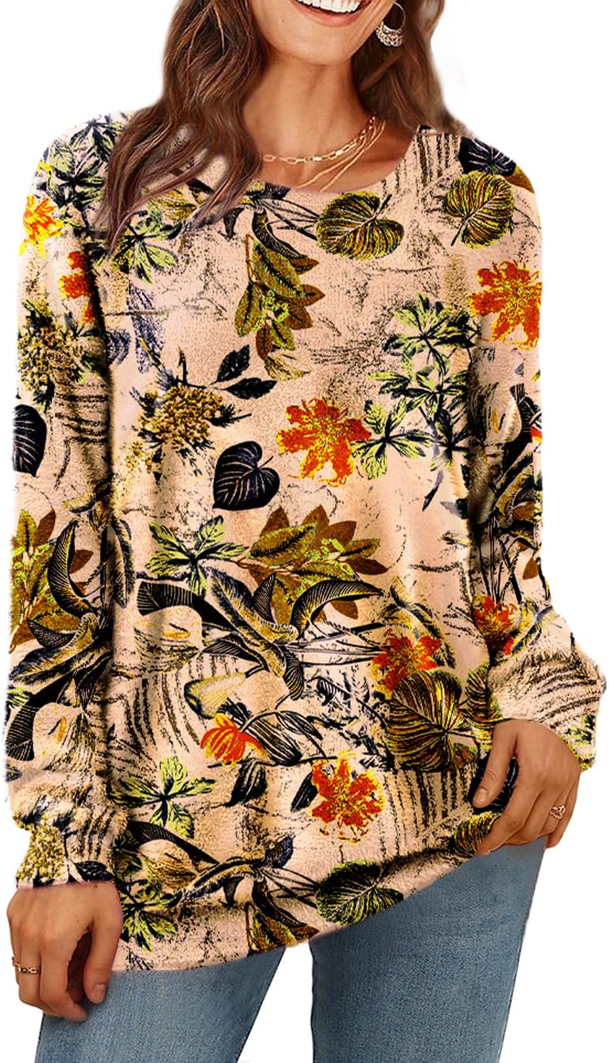 Manufacturer  YESNO Women Christmas Sweater Graphic Printed Oversized Pullover Sweaters Casual Loose Knit Tops S01   sweaters