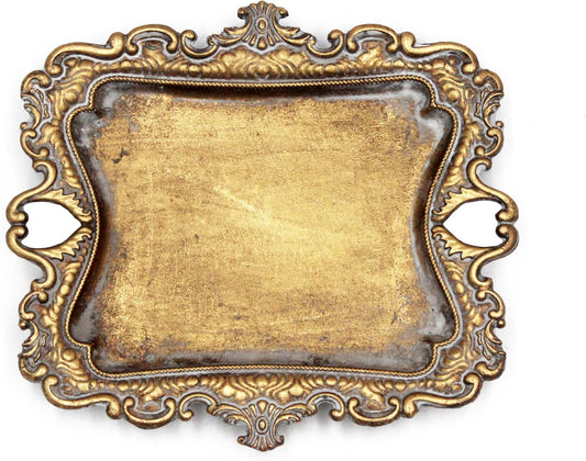 Manufacturer  Vintage Small Gold Ring Dish, Birthday & Wedding Gifts for Women，Wedding Ring Tray - 5.3 x 4.5 inches   rings