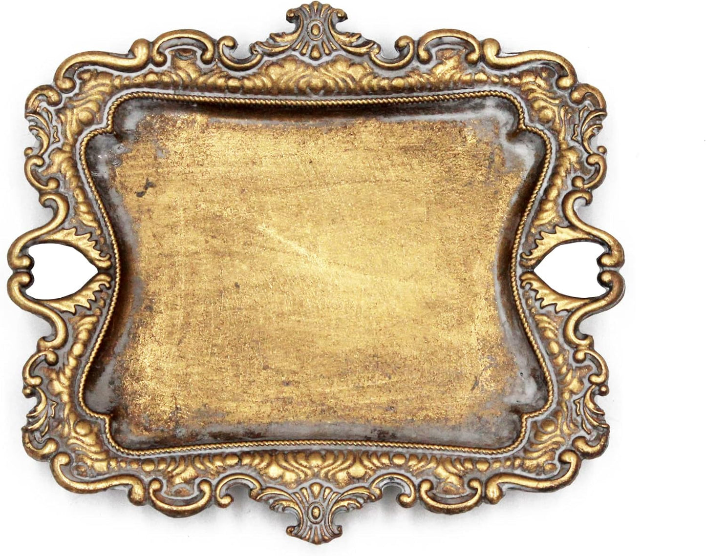 Manufacturer  Vintage Small Gold Ring Dish, Birthday & Wedding Gifts for Women，Wedding Ring Tray - 5.3 x 4.5 inches   rings