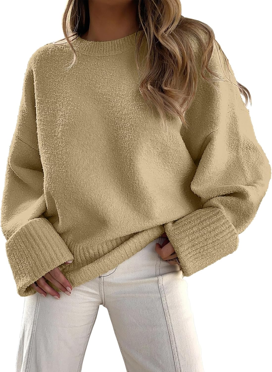 Manufacturer  ANRABESS Women's Oversized Sweaters 2025 Long Sleeve Fuzzy Knit Casual Chunky Pullover Sweater Fall Outfits Clothes   sweaters
