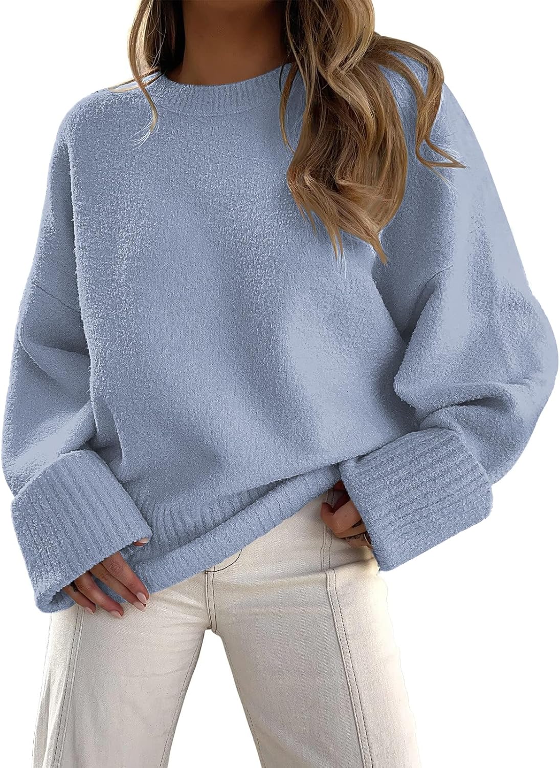 Manufacturer  LILLUSORY Women's Oversized Sweaters Fuzzy Chunky Warm Pullover Sweater   sweaters