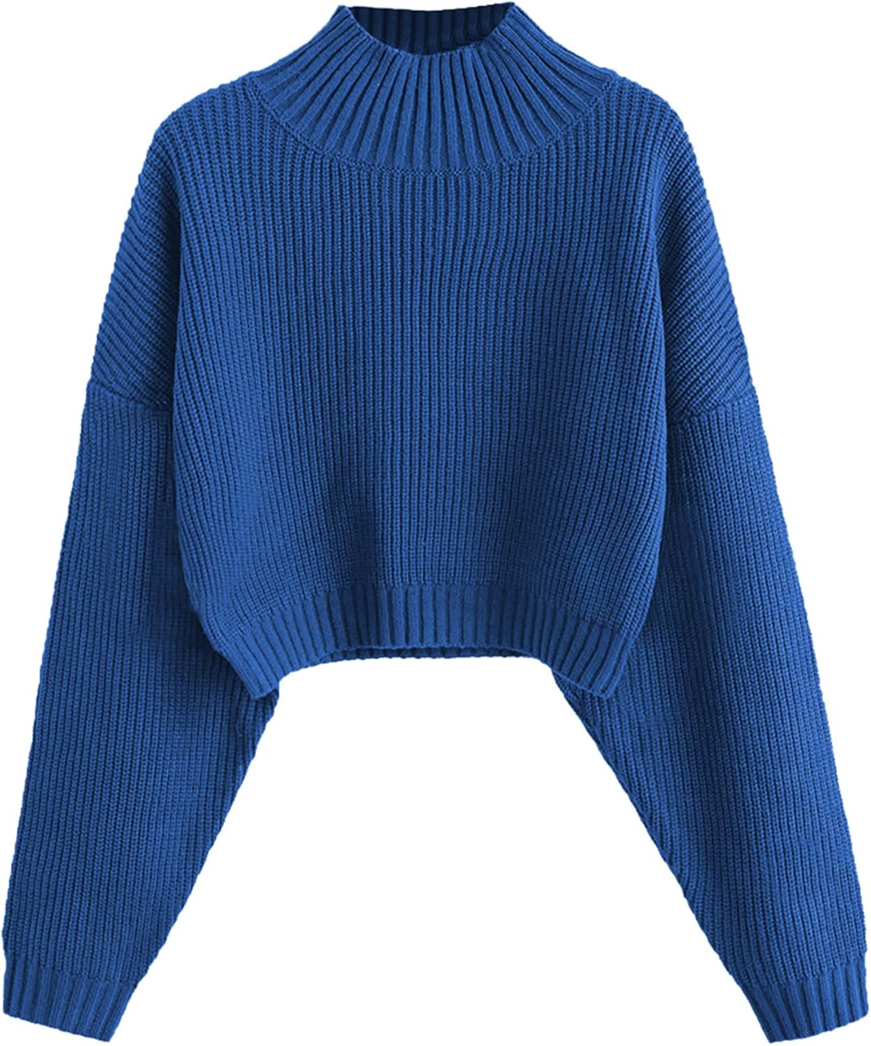 Manufacturer  ZAFUL Women's Cropped Turtleneck Sweater Lantern Sleeve Ribbed Knit Pullover Sweater Jumper   sweaters
