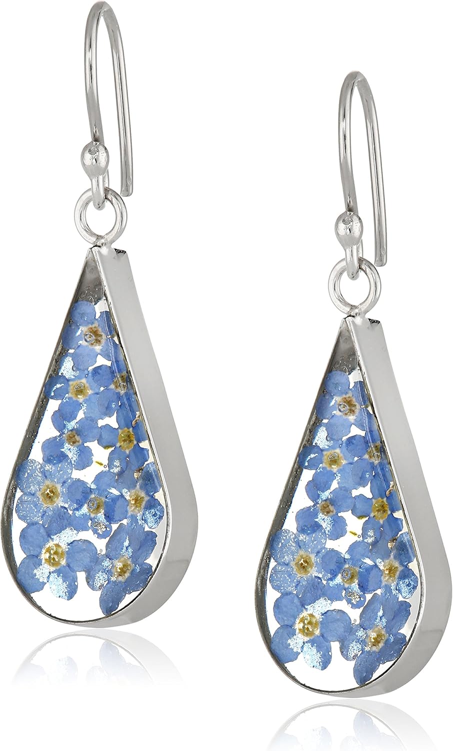 Manufacturer  Amazon Essentials Sterling Silver Pressed Flower Teardrop Earrings (previously Amazon Collection)  earring