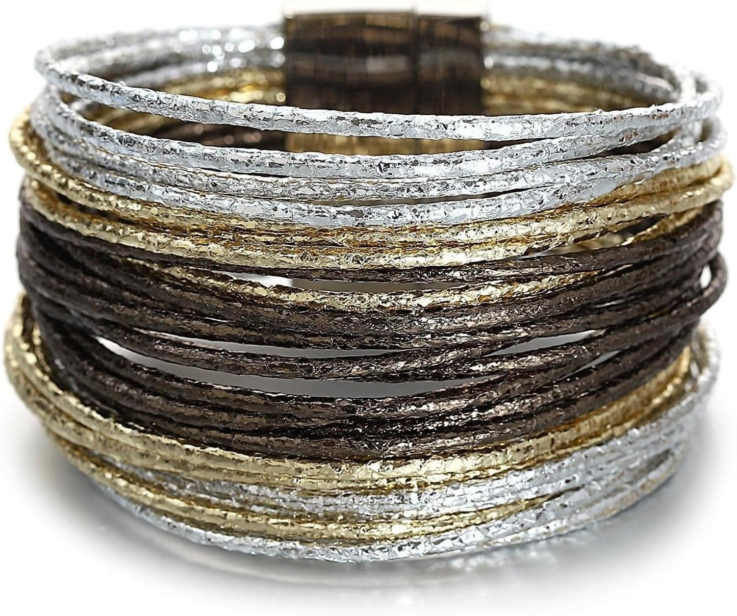 Manufacturer  Fesciory Leopard Bracelet for Women, Boho Leather Wrap Multi-Layer Pearl Crystal Bracelet Bangle Jewelry  bracelets