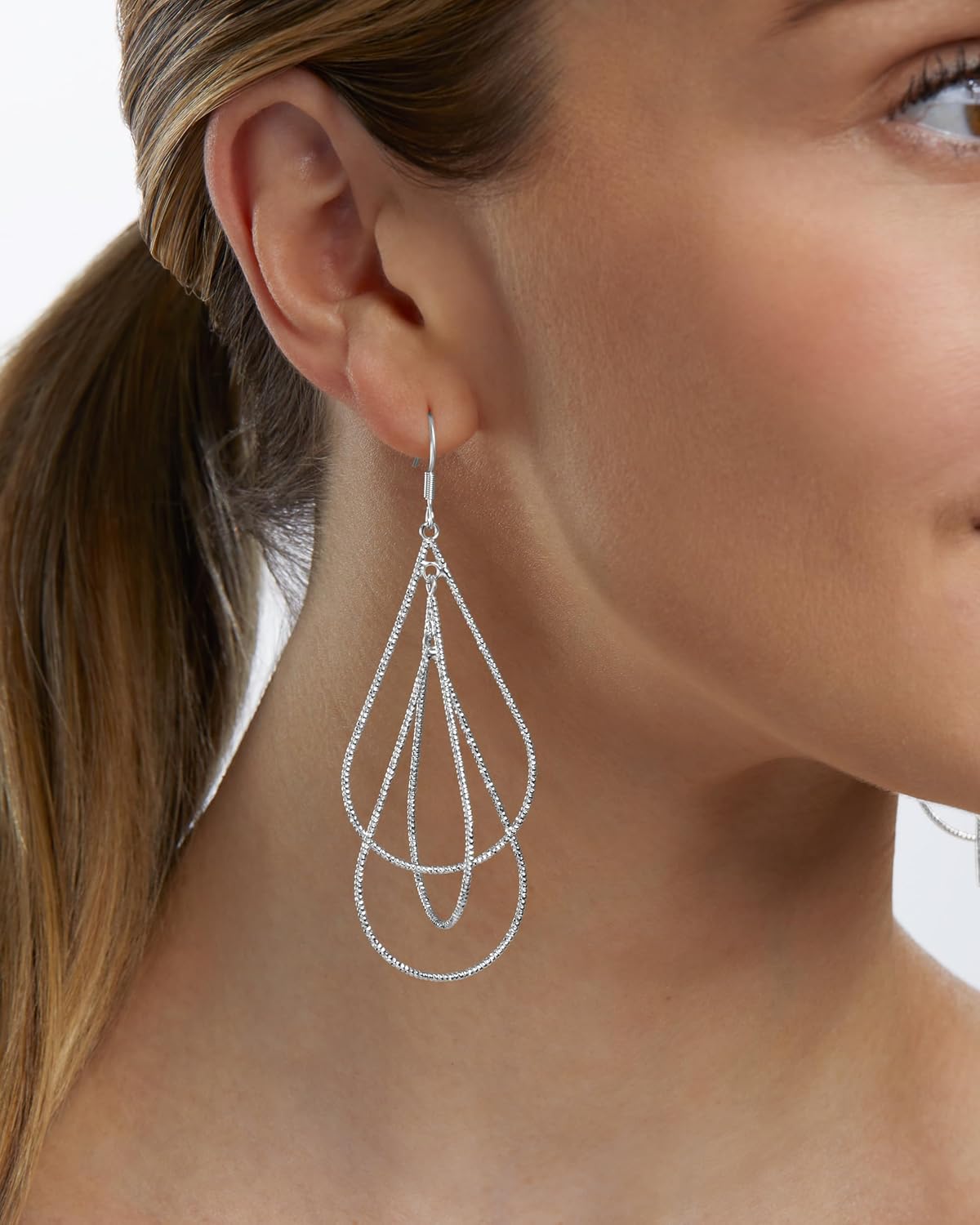 Manufacturer  MILLA Teardrop Earrings - Designer Silver Statement Earrings or Gold Dangle Earrings for Women Trendy Upscale Dangly Earrings  earring