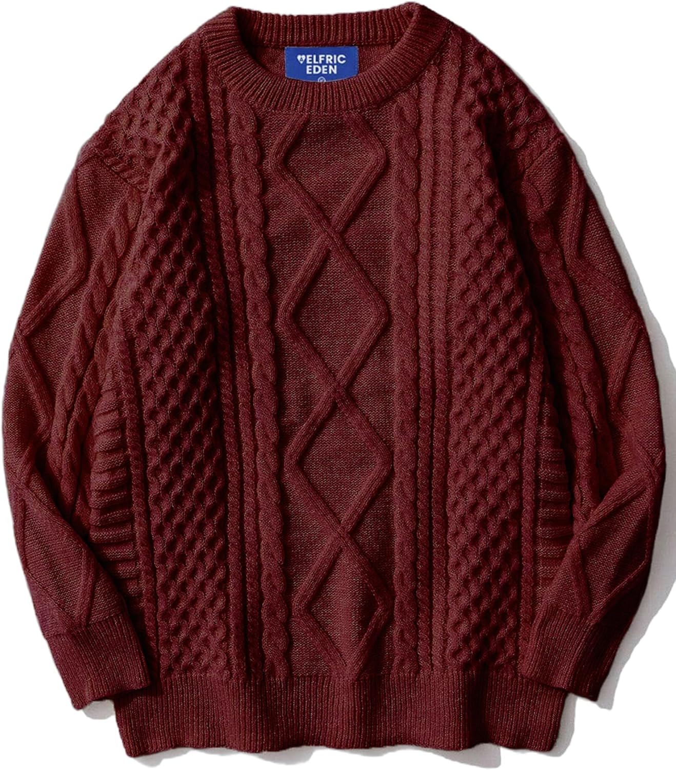 Manufacturer  Aelfric Eden Oversized Sweater 90s Vintage Cable Knit Long Sleeve Women Heavy Crewneck Pullover   sweaters