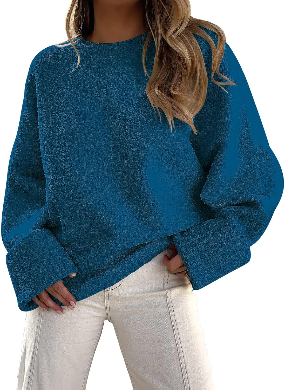 Manufacturer  LILLUSORY Women's Oversized Sweaters Fuzzy Chunky Warm Pullover Sweater   sweaters