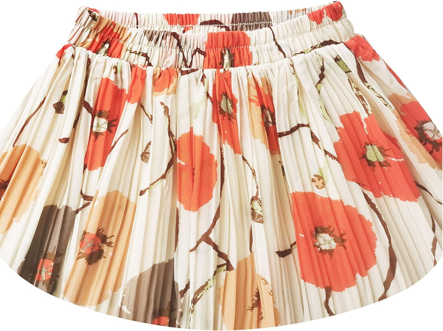 Manufacturer  Kingfancy Women's Pleated Skirt Chiffon Elastic Waist A-Line Midi Length Skirt skirts