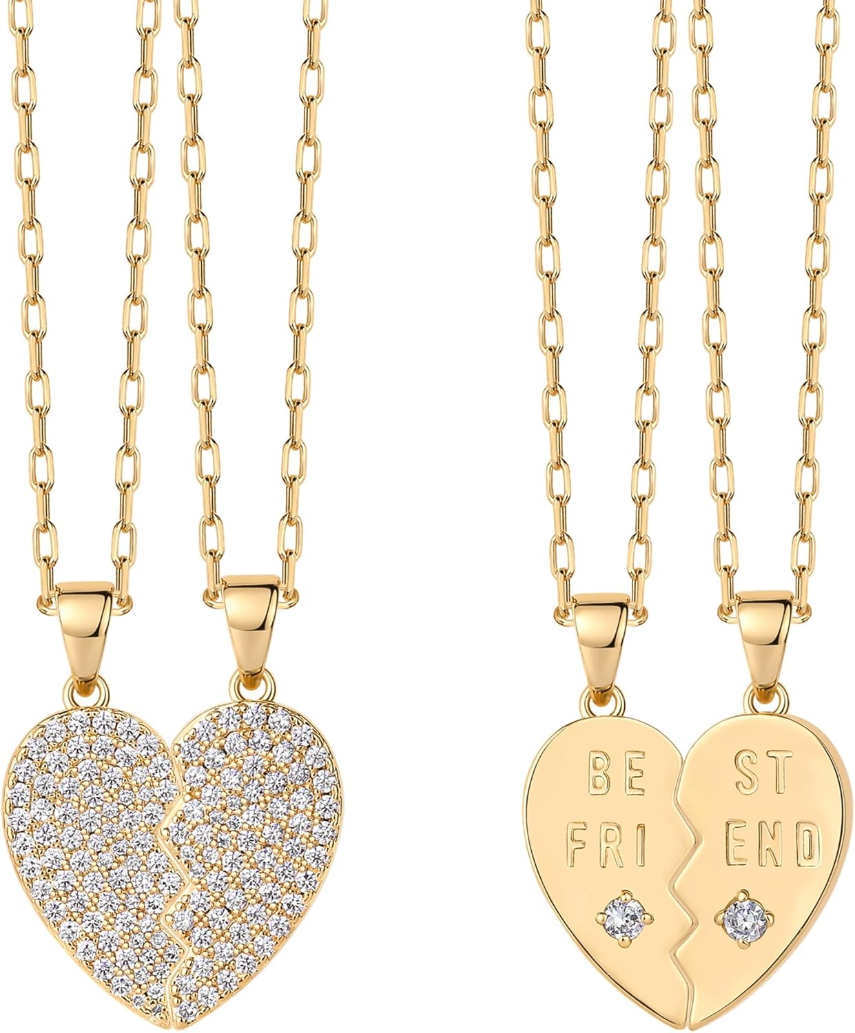 Manufacturer  PAVOI 14K Gold Plated Cubic Zirconia Heart Necklace | Cute Dainty Love Pendant Necklaces for Women  necklace
