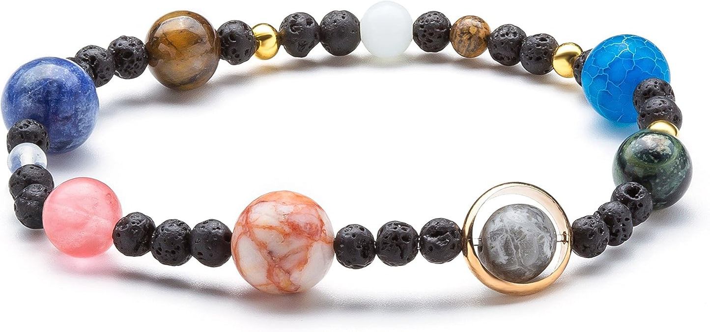 Manufacturer  Manufacturer  Fesciory Women Solar System Bracelet Universe Galaxy The Eight Planets Guardian Star Natural Stone Beads Bracelet Bangle Gifts  bracelets