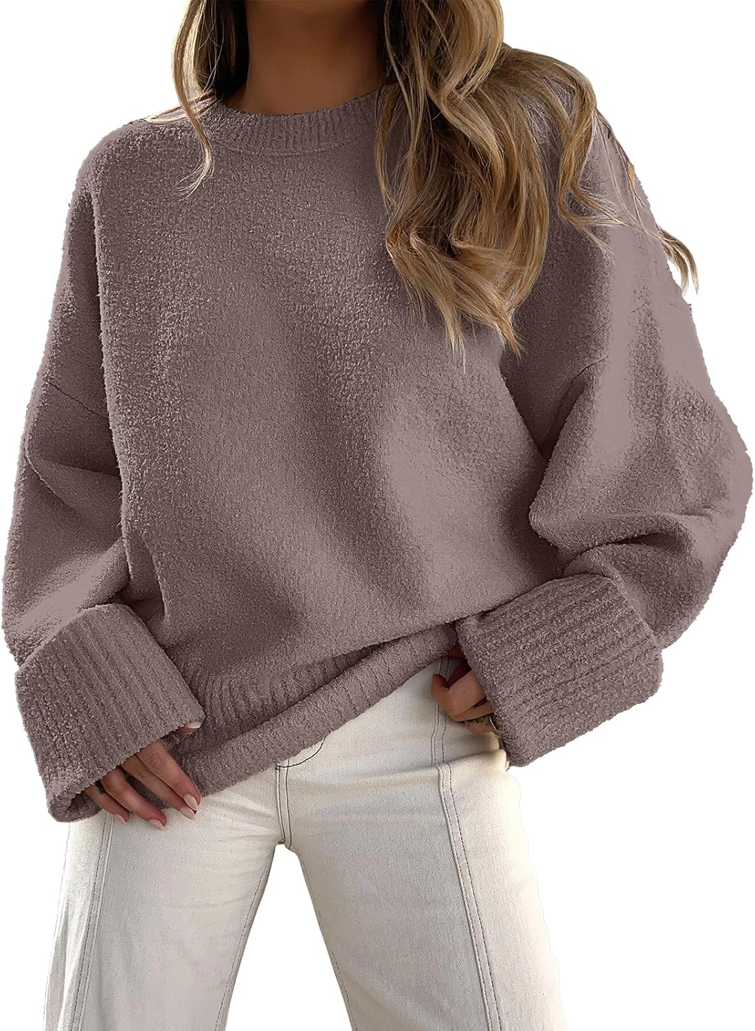 Manufacturer  ANRABESS Women's Oversized Sweaters 2025 Long Sleeve Fuzzy Knit Casual Chunky Pullover Sweater Fall Outfits Clothes   sweaters