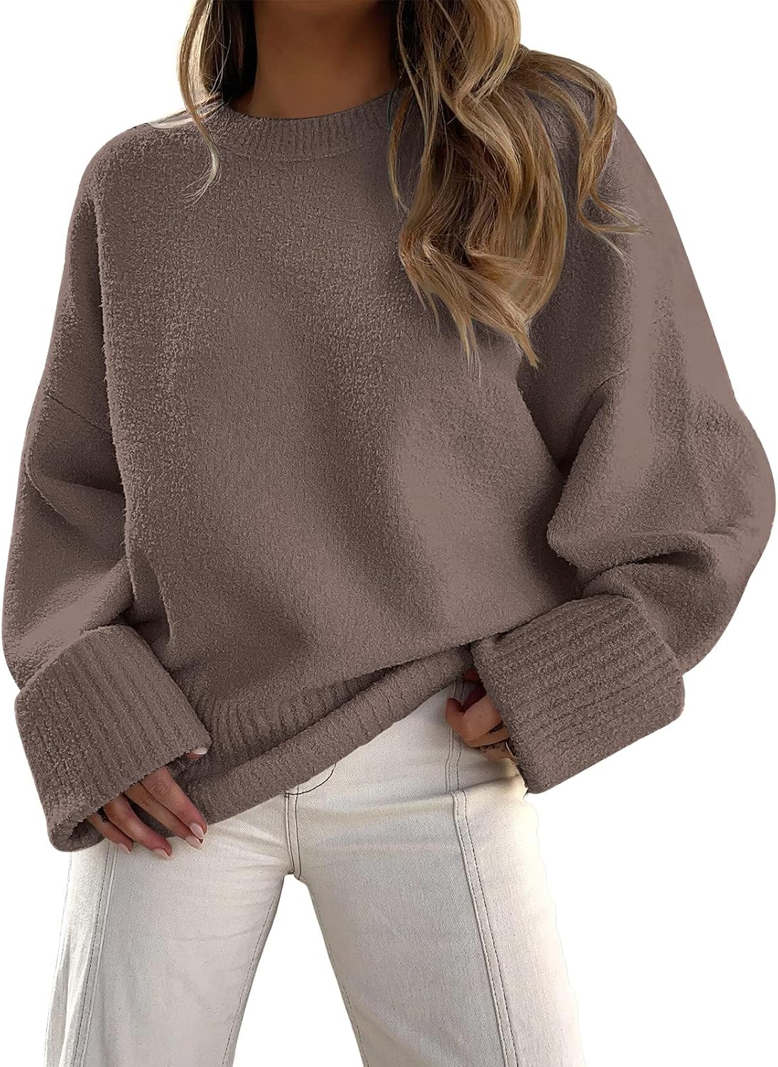 Manufacturer  LILLUSORY Women's Oversized Sweaters Fuzzy Chunky Warm Pullover Sweater   sweaters