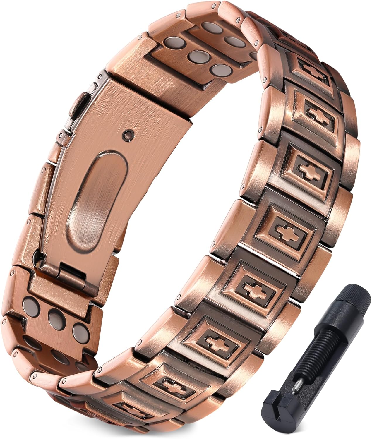 Manufacturer  Jecanori Copper Bracelet for Men, 3X Strength Magnetic Bracelets for Men  bracelets