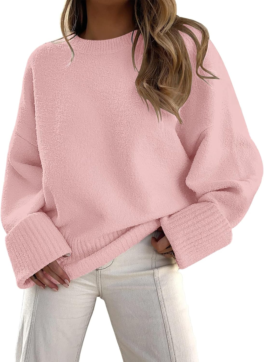 Manufacturer  LILLUSORY Women's Oversized Sweaters Fuzzy Chunky Warm Pullover Sweater   sweaters