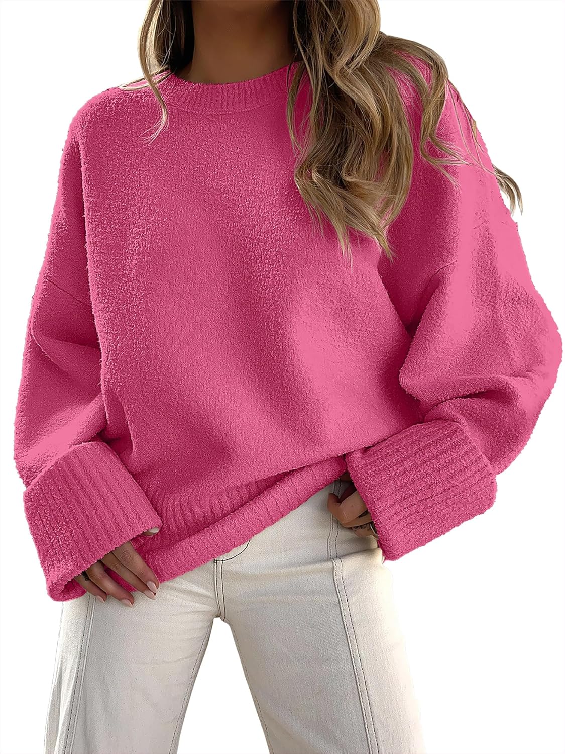 Manufacturer  ANRABESS Women's Oversized Sweaters 2025 Long Sleeve Fuzzy Knit Casual Chunky Pullover Sweater Fall Outfits Clothes   sweaters