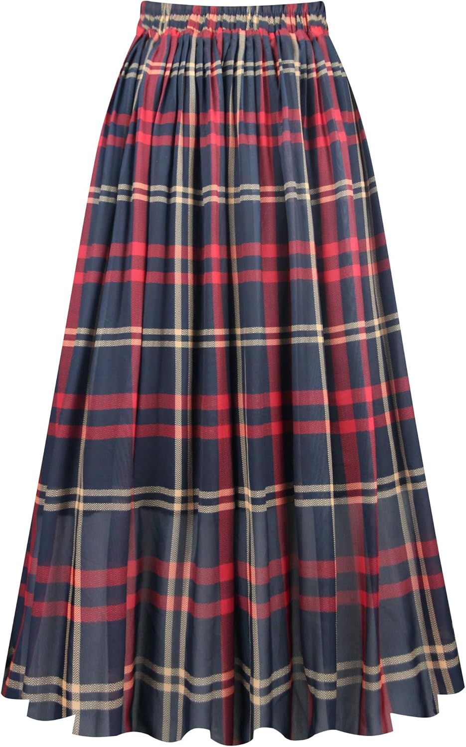 Manufacturer  Kingfancy Women's Pleated Skirt Chiffon Elastic Waist A-Line Midi Length Skirt skirts