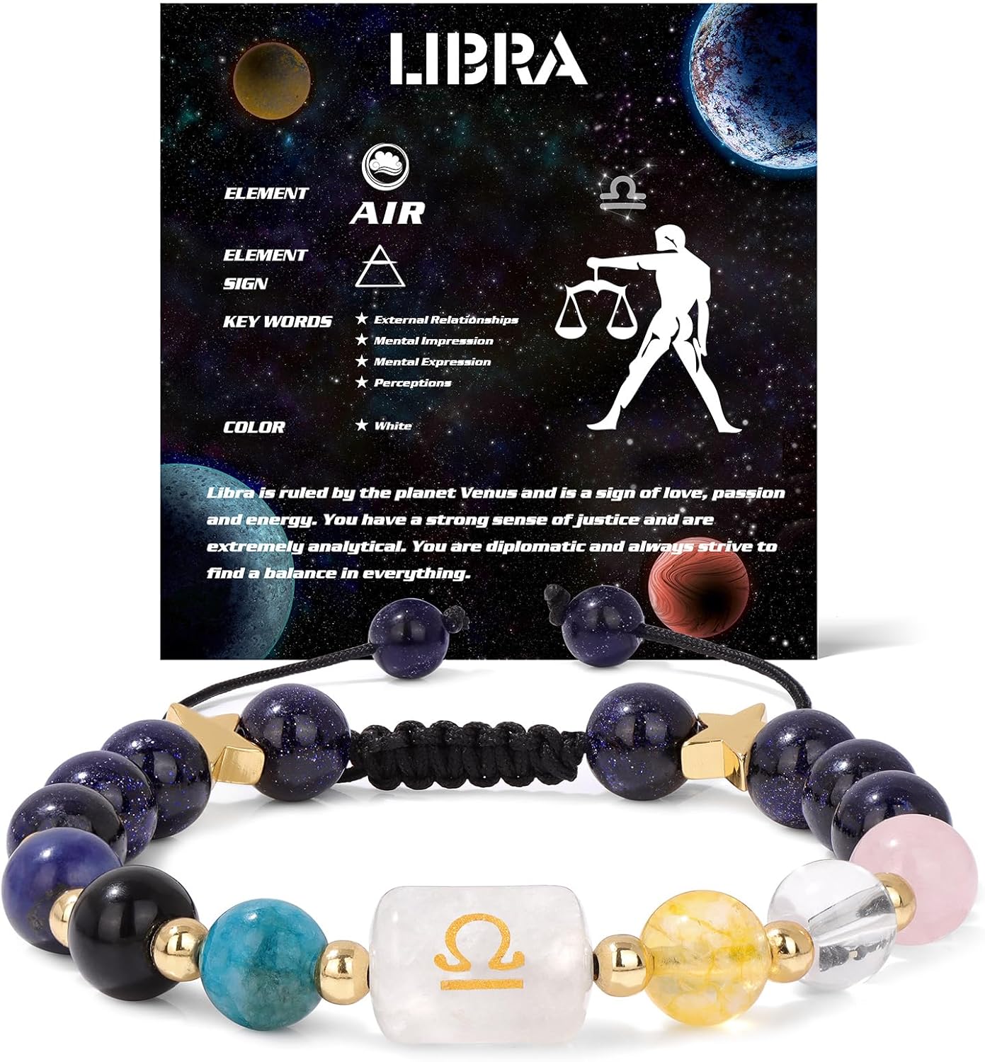 Manufacturer  GolbalJew Zodiac Bracelets for Women 12 Constellations Healing Crystal Stone Beads Bracelet Birthday Zodiac Gifts Horoscope Spiritual Bracelet  bracelets