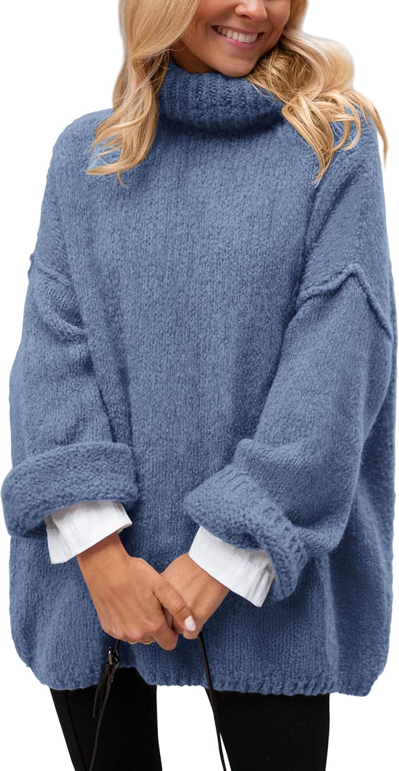 Manufacturer  PRETTYGARDEN Oversized Sweaters for Women  Chunky Turtleneck Sweater Fall Clothes Long Sleeve Tops Winter Clothing   sweaters