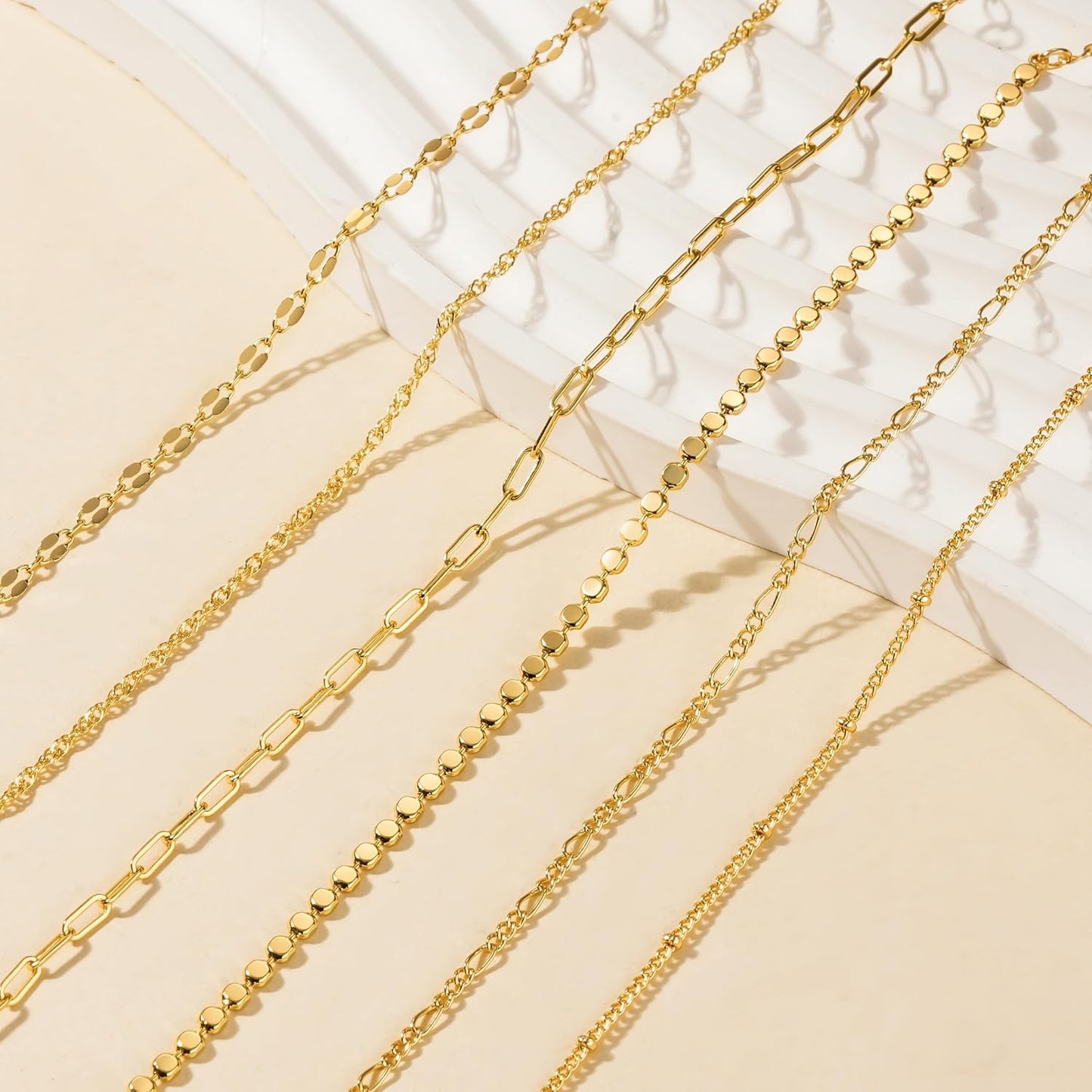 Manufacturer  Tewiky Waterproof Gold Bracelets for Women Non Tarnish - Dainty Stack14K Gold Plated/Sterling Silver Chain Bracelets Set Adjustable Trendy Jewelry for Women  bracelets
