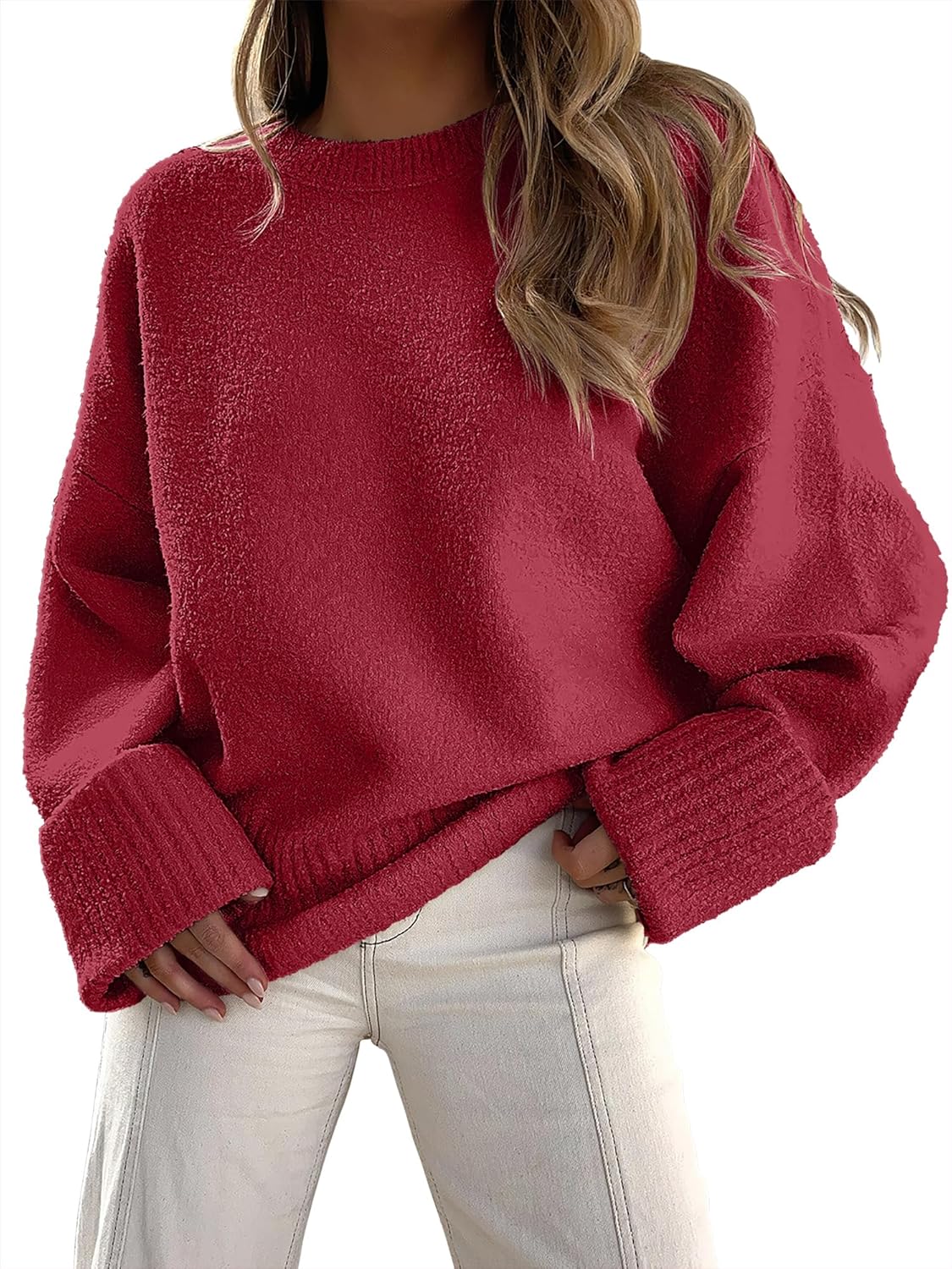 Manufacturer  ANRABESS Women's Oversized Sweaters 2025 Long Sleeve Fuzzy Knit Casual Chunky Pullover Sweater Fall Outfits Clothes   sweaters