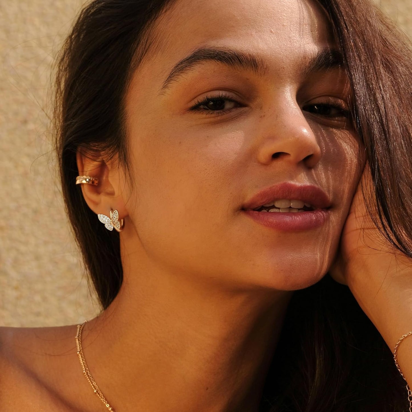 Manufacturer  VACRONA Cubic Zirconia Huggie Earrings 14k Gold Plated Tiny Earrings Small Huggie Hoop Earrings Simple Lightweight Hoops Gift for Women  earring