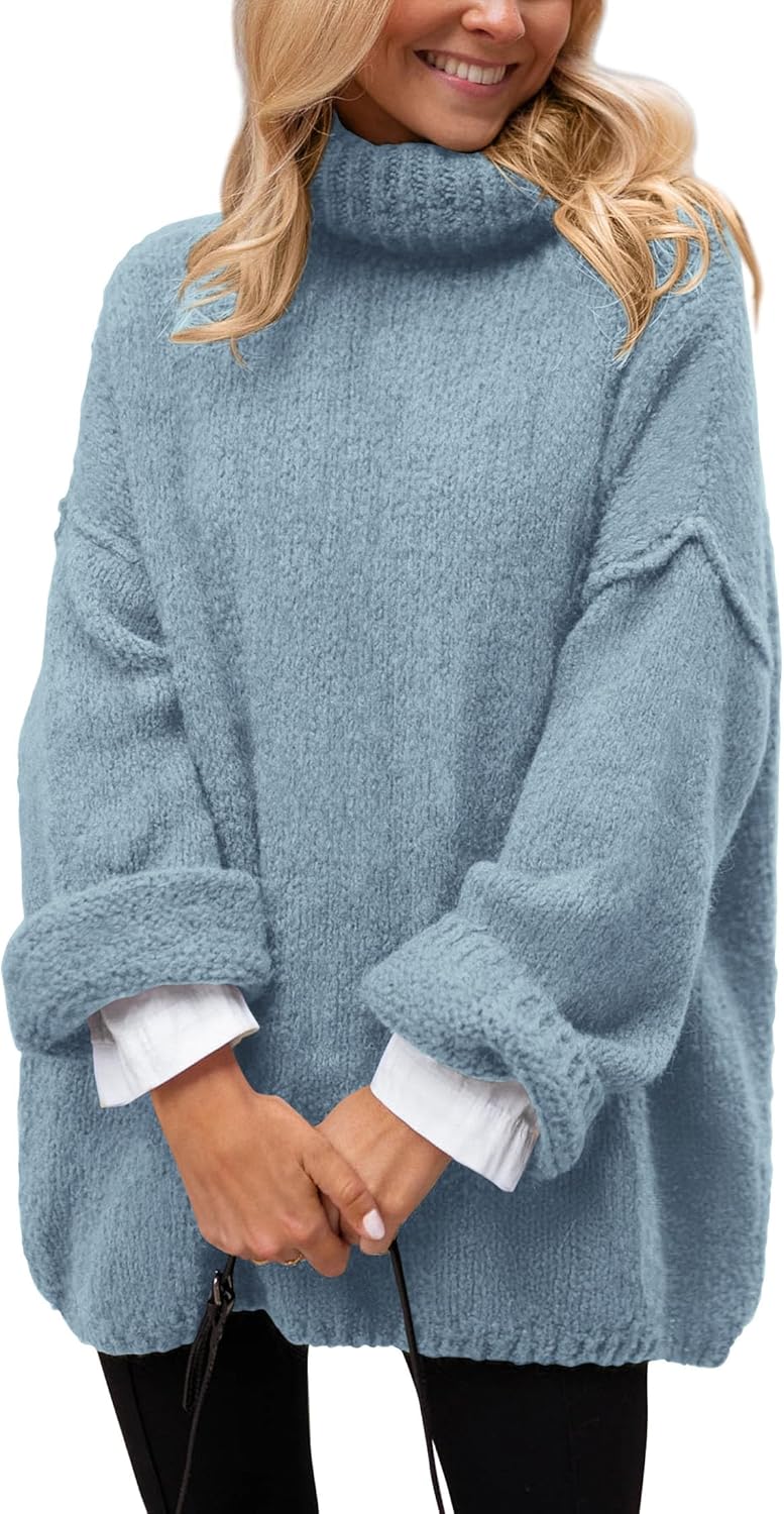 Manufacturer  PRETTYGARDEN Oversized Sweaters for Women  Chunky Turtleneck Sweater Fall Clothes Long Sleeve Tops Winter Clothing   sweaters