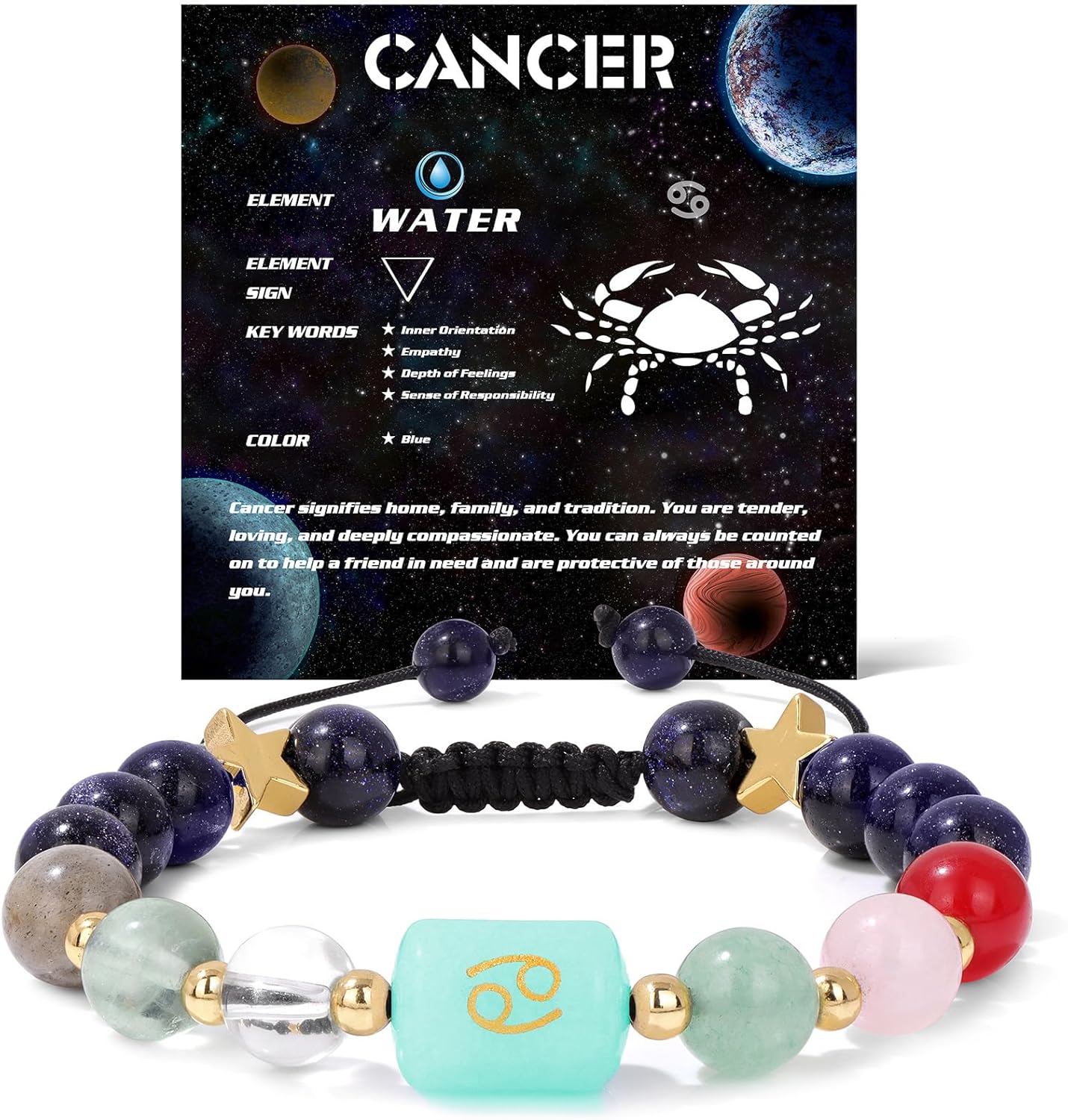 Manufacturer  GolbalJew Zodiac Bracelets for Women 12 Constellations Healing Crystal Stone Beads Bracelet Birthday Zodiac Gifts Horoscope Spiritual Bracelet  bracelets