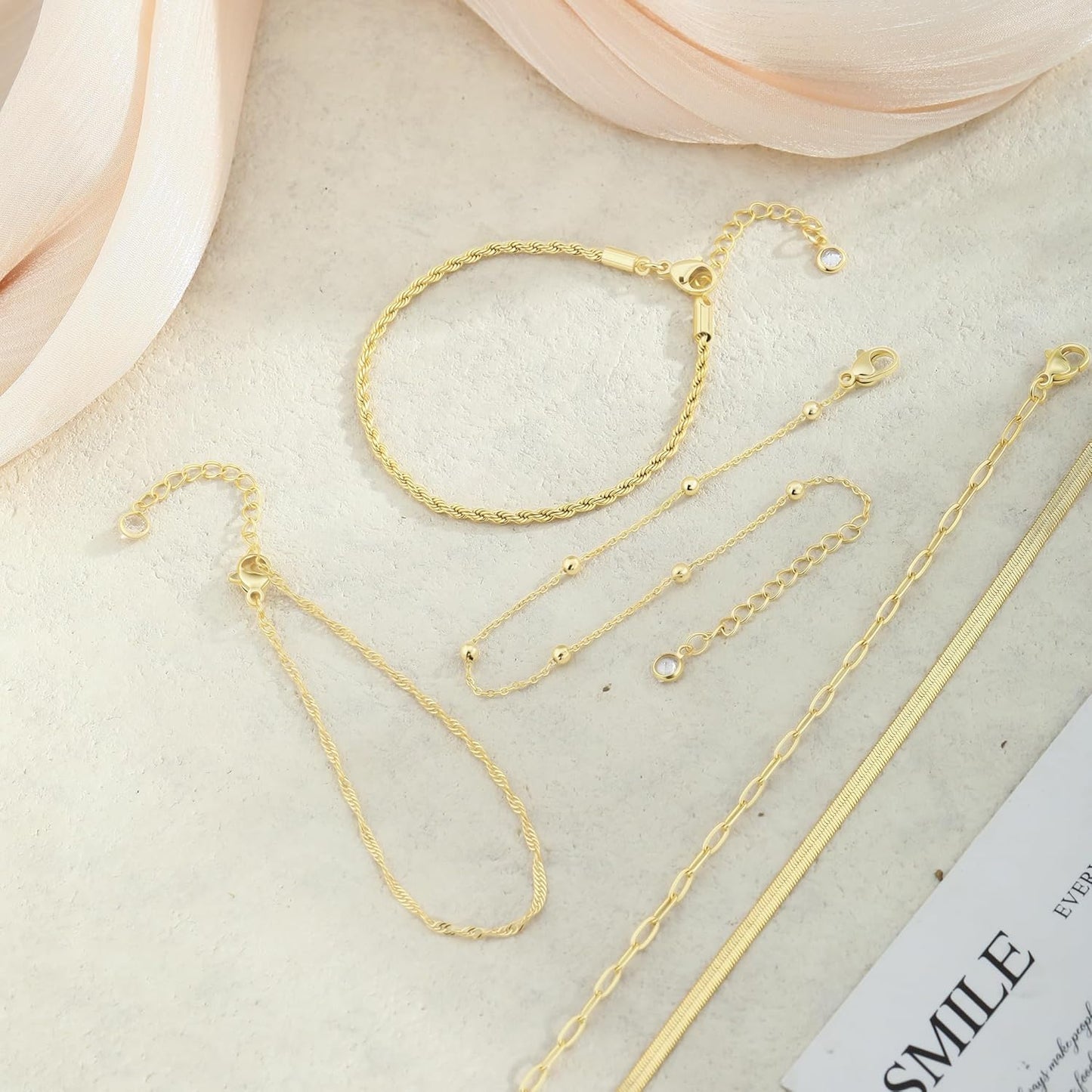 Manufacturer  BERISO Gold Bracelets for Women, Elegant Adjustable 14K Gold Plated Bracelet for Women, Trendy Minimalist Dainty Gold Bracelet for Everyday Wear  bracelets