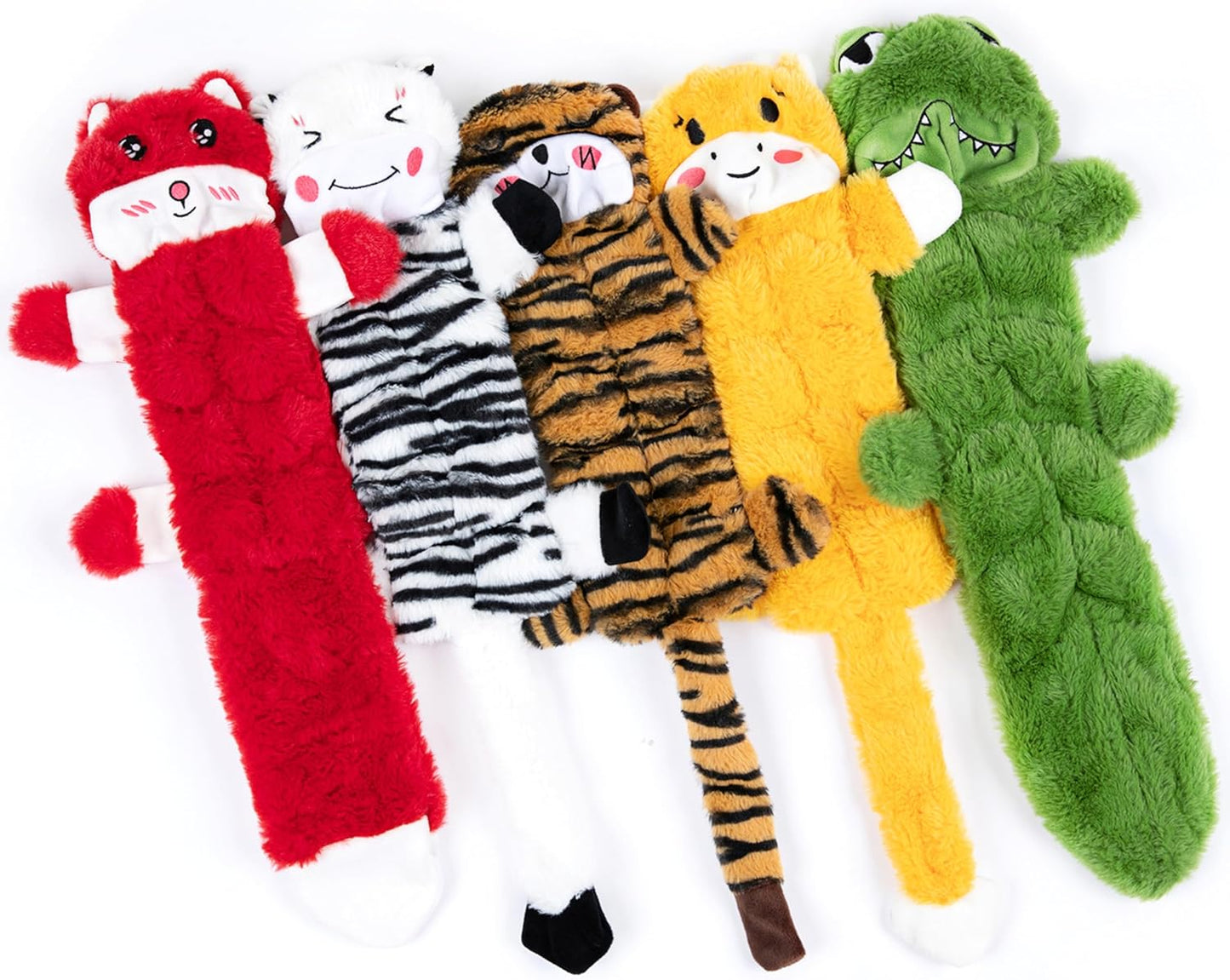 Manufacturer   Nocciola Dog Squeaky Toys, 5 PCS Crinkle Plush Dog Toys, No Stuffing Dog Toys for Small Medium Large Dogs, Stuffless Puppy Toys for Boredom    Dog toy