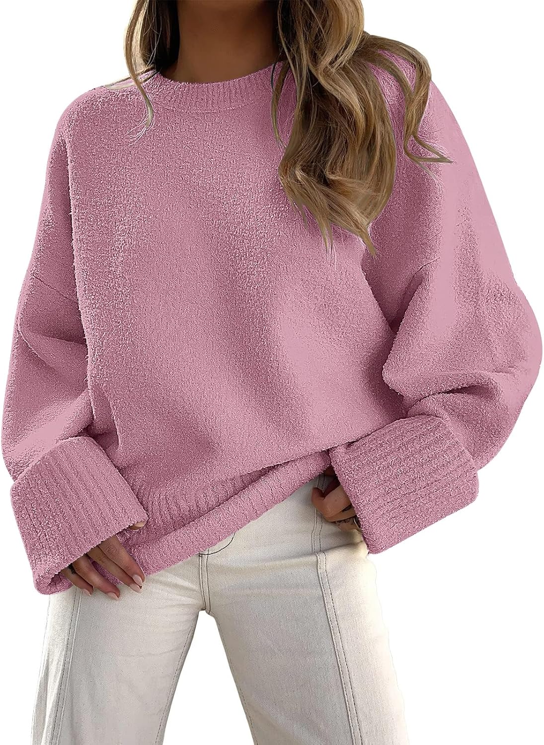 Manufacturer  LILLUSORY Women's Oversized Sweaters Fuzzy Chunky Warm Pullover Sweater   sweaters