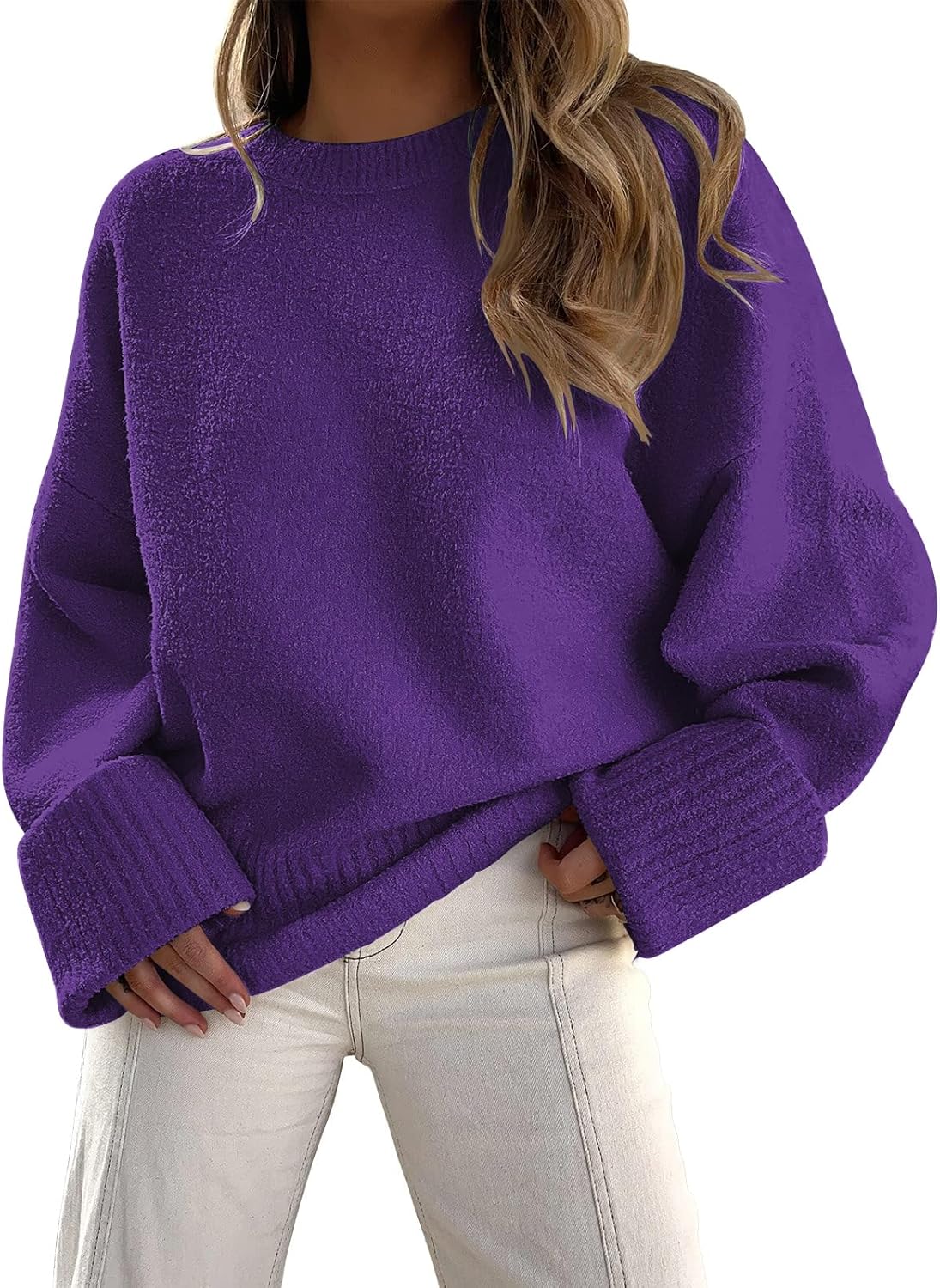 Manufacturer  LILLUSORY Women's Oversized Sweaters Fuzzy Chunky Warm Pullover Sweater   sweaters