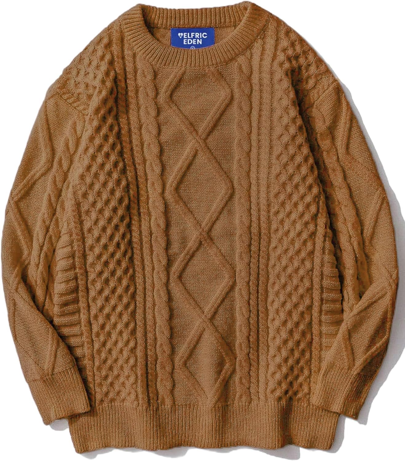 Manufacturer  Aelfric Eden Oversized Sweater 90s Vintage Cable Knit Long Sleeve Women Heavy Crewneck Pullover   sweaters