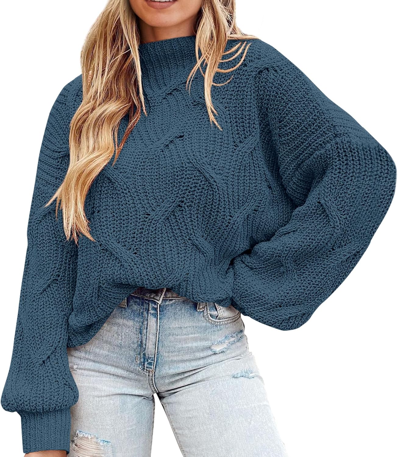 Manufacturer  PRETTYGARDEN Women's Fall Oversized Pullover Sweaters Casual Crewneck Long Sleeve Chunky Cable Knit Tops Winter Clothing   sweaters