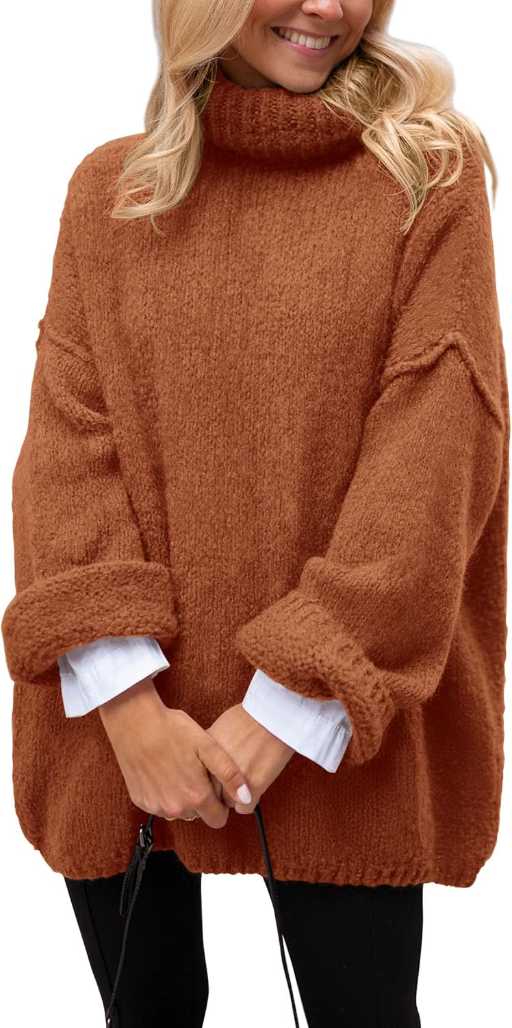 Manufacturer  PRETTYGARDEN Oversized Sweaters for Women  Chunky Turtleneck Sweater Fall Clothes Long Sleeve Tops Winter Clothing   sweaters