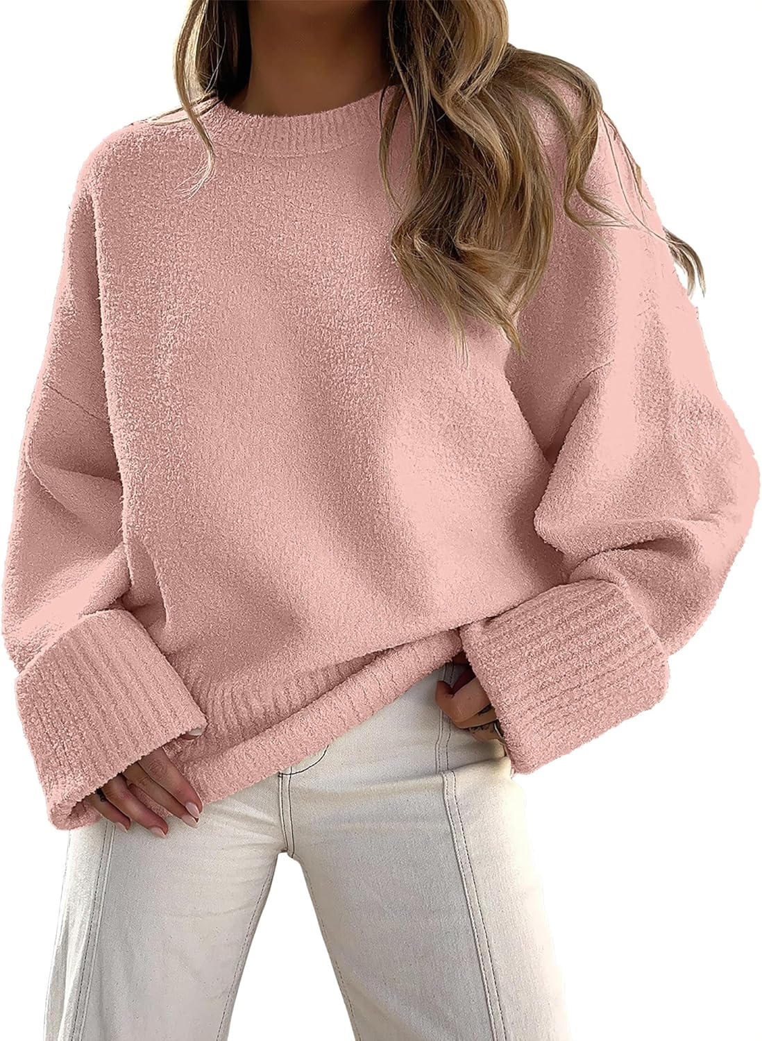 Manufacturer  ANRABESS Women's Oversized Sweaters 2025 Long Sleeve Fuzzy Knit Casual Chunky Pullover Sweater Fall Outfits Clothes   sweaters