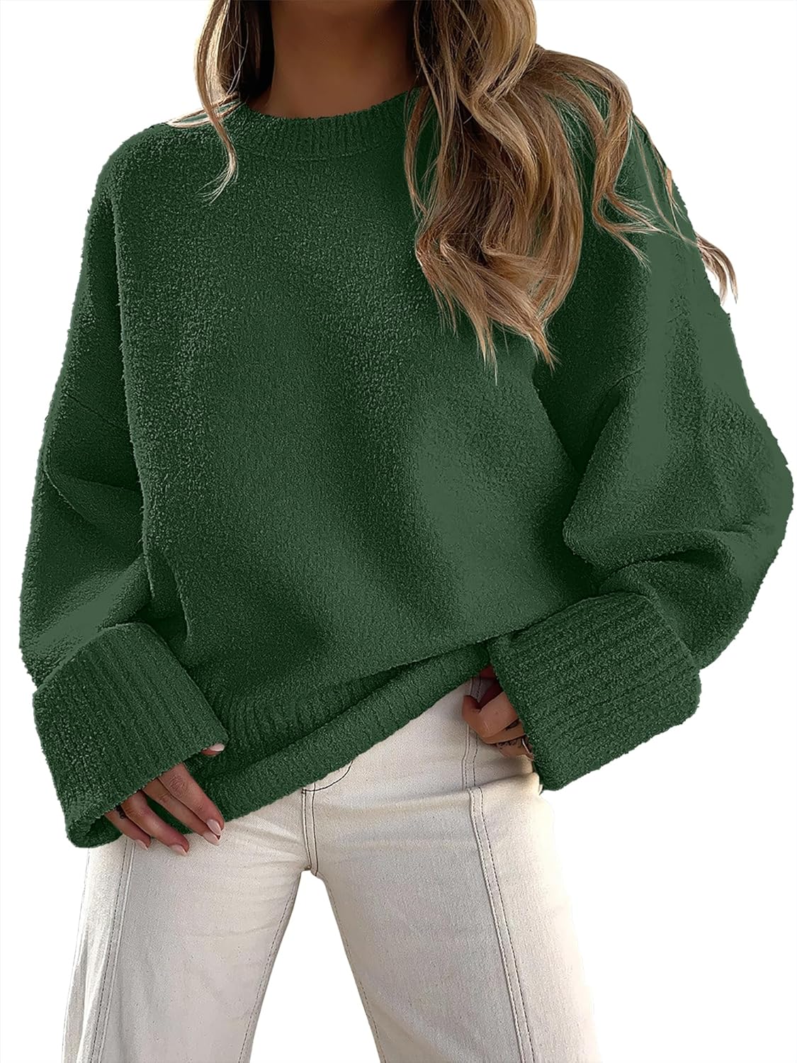 Manufacturer  ANRABESS Women's Oversized Sweaters 2025 Long Sleeve Fuzzy Knit Casual Chunky Pullover Sweater Fall Outfits Clothes   sweaters
