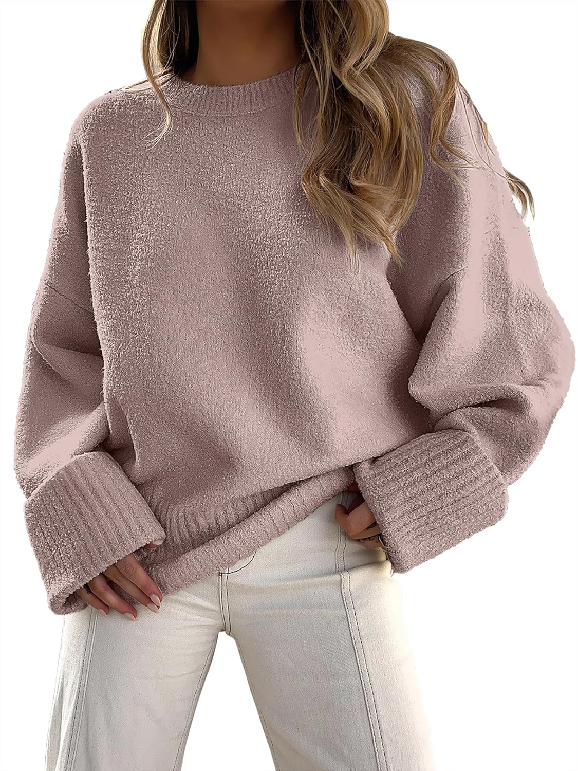 Manufacturer  ANRABESS Women's Oversized Sweaters 2025 Long Sleeve Fuzzy Knit Casual Chunky Pullover Sweater Fall Outfits Clothes   sweaters