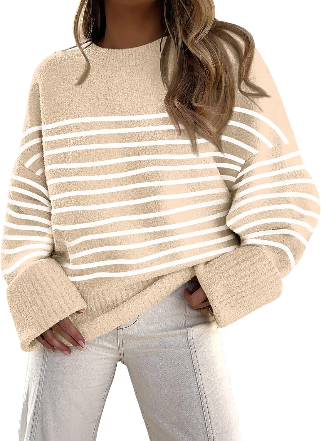 Manufacturer  LILLUSORY Women's Oversized Sweaters Fuzzy Chunky Warm Pullover Sweater   sweaters