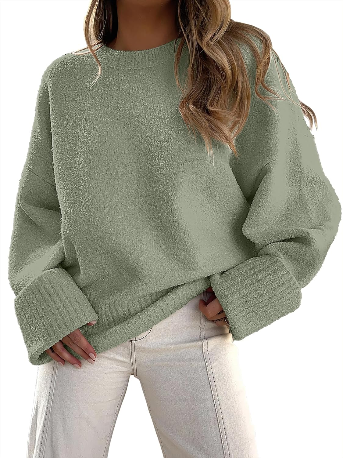 Manufacturer  ANRABESS Women's Oversized Sweaters 2025 Long Sleeve Fuzzy Knit Casual Chunky Pullover Sweater Fall Outfits Clothes   sweaters