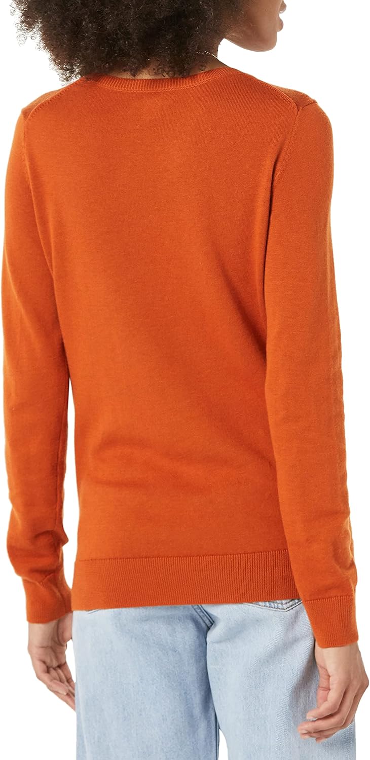 Manufacturer  Essentials Women's Long-Sleeve Lightweight Crewneck Sweater (Available in Plus Size)   sweaters