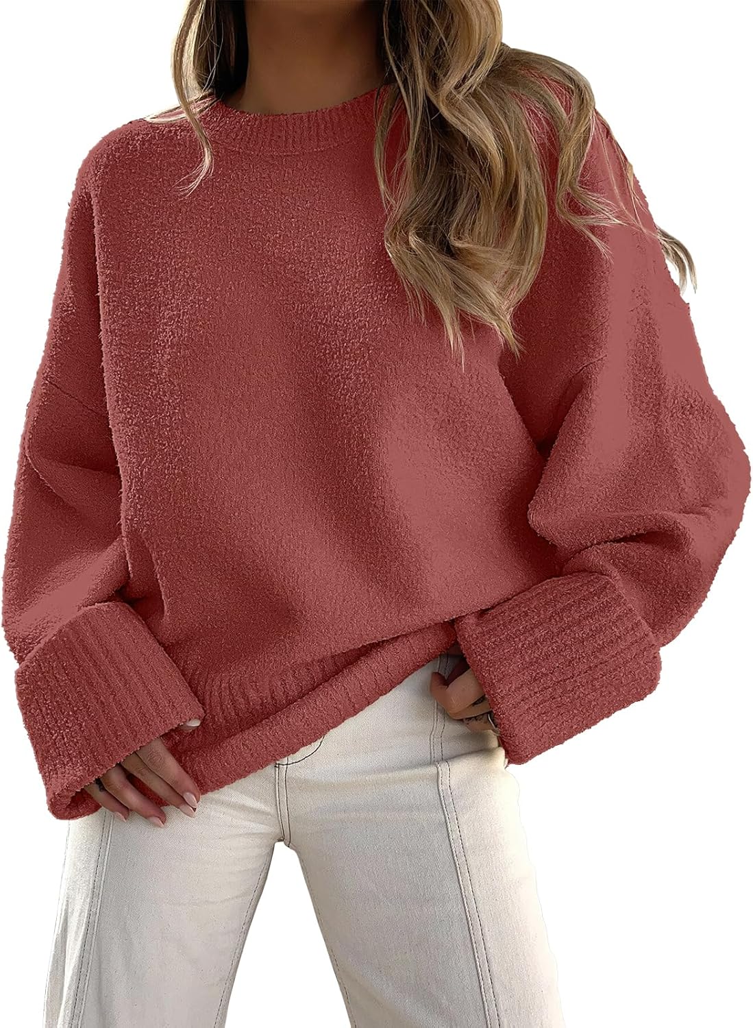 Manufacturer  ANRABESS Women's Oversized Sweaters 2025 Long Sleeve Fuzzy Knit Casual Chunky Pullover Sweater Fall Outfits Clothes   sweaters
