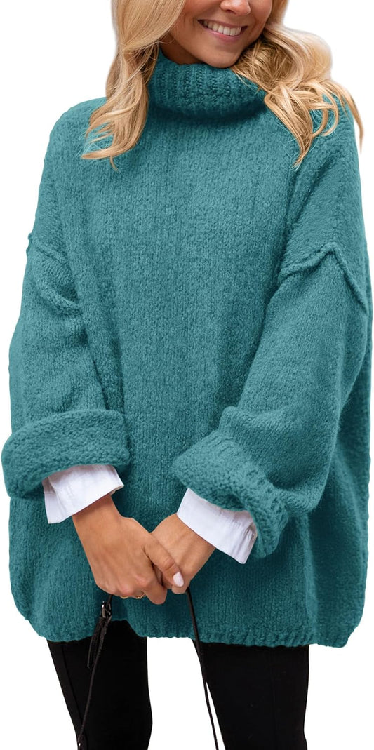 Manufacturer  PRETTYGARDEN Oversized Sweaters for Women  Chunky Turtleneck Sweater Fall Clothes Long Sleeve Tops Winter Clothing   sweaters