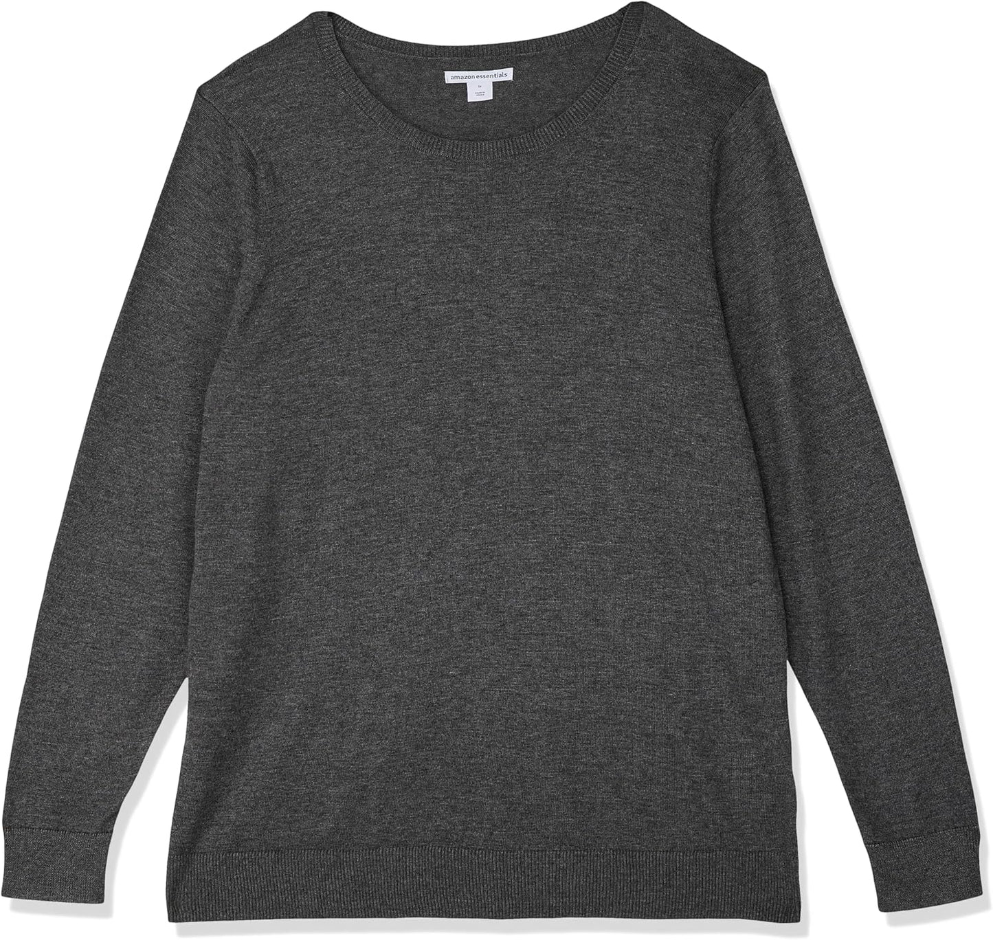 Manufacturer  Essentials Women's Long-Sleeve Lightweight Crewneck Sweater (Available in Plus Size)   sweaters