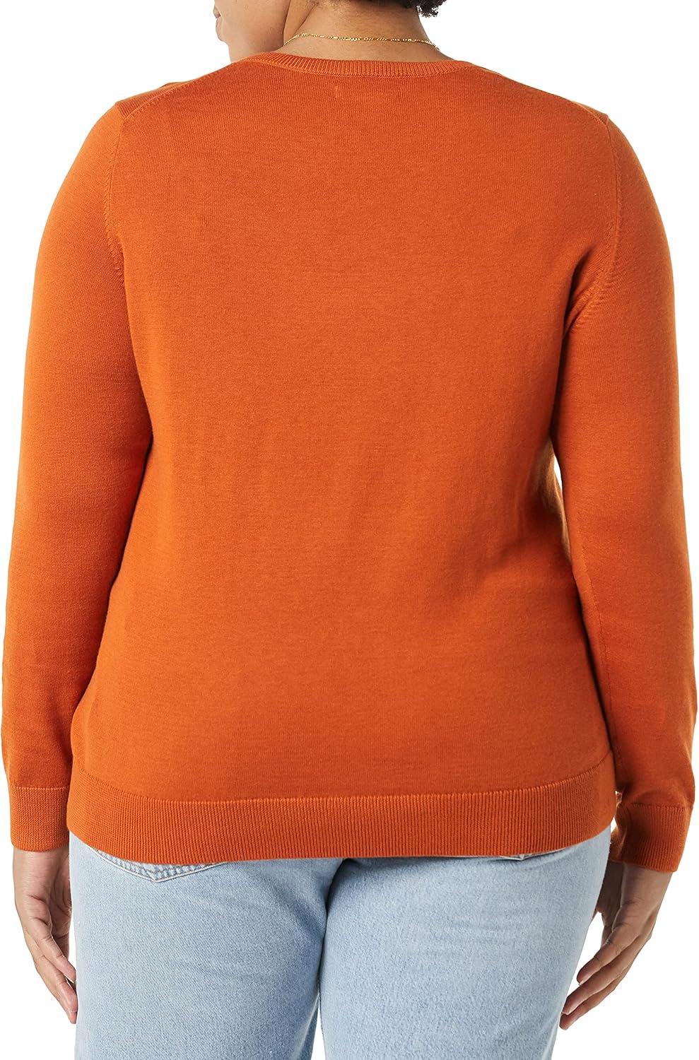 Manufacturer  Essentials Women's Long-Sleeve Lightweight Crewneck Sweater (Available in Plus Size)   sweaters